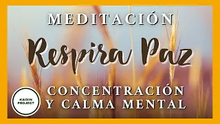 Meditación Guiada Concentración y Calma Mental. Encuentra Paz Interior Ahora con la Respiración.