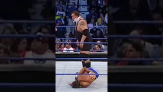 Big Show's, Hardcore Holly's neck. By, Brock Lesnar