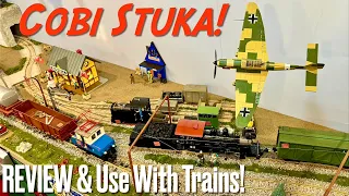 Casselman ON: COBI Stuka Set 5748 - Review & Install on Railway #cobibricks #gscale #modeltrains