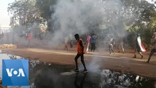 Sudan Security Forces Fire Tear Gas as Thousands Protest Coup