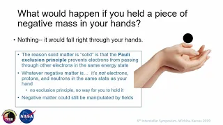 10 Geoffrey Landis - Physics of Negative Mass: Applications for Propulsion and Interstellar Travel