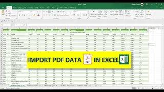 IMPORT PDF DATA IN EXCEL | PDF KE DATA KO EXCEL ME KAISE LAYE| #exceltricks #excel