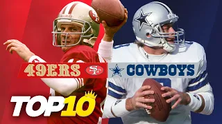 Cowboys vs 49ers: La Rivalidad Eterna | Top 10 Momentos Espectaculares | NFL