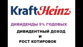 Kraft Heinz дивидендный доход и рост котировок стоит ли сейчас покупать акции #KHC