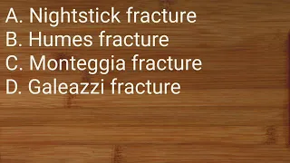 MCQ's Orthopedics Fracture
