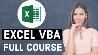 Microsoft Excel VBA Tutorial for Beginners - Full Course NEW | Excel VBA Online Course