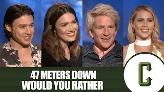 Mandy Moore and the Cast of 47 Meters Down Play Would You Rather