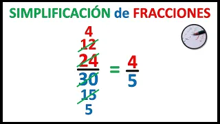 🔴SIMPLIFICAR FRACCIONES| REDUCIR una FRACCIÓN a una mínima expresión