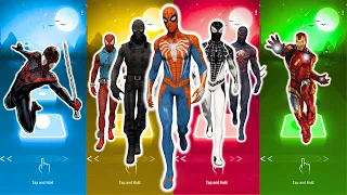 Tiles Hop SuperHero, Miles Morales vs SpiderMan TEAM vs IronMan