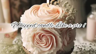 How to make whipped candle wax ( whip for frosting candles )