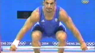 Афины 2004, Тяжелая атлетика, Мужчины 85 кг 1 часть/ Weight lifting, Athens 2004 Men 85 part 1