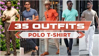 35 Ways to Style Polo T-Shirt For Summer 2023 | Men's Fashion
