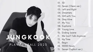 Jungkook Playlist Fall 2023 #BTS #방탄소년단 #전정국 #정국