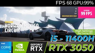 FORZA HORIZON 5 GAMEPLAY - Low Settings, High Settings, Ray Tracing ON / OFF | i5 11400H RTX 3050