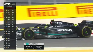 Hamilton's first laps in the Mercedes W14 | F1 pre-season 2023