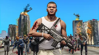 Biggest Zombie Outbreak in GTA 5|  FRANKLIN Survive Zombie Apocalypse in GTA 5| EPISODE 1