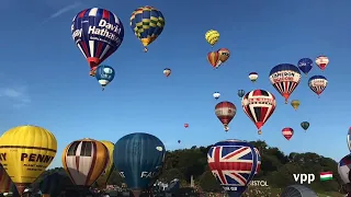 2017 Aug 13. Bristol Balloon Fiesta, Take Off time-lapse