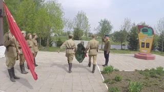 5 мая 2018-ого года репетиция возложения венка на Воинском мемориале имени Ленинского комсомола