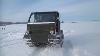 Самодельный гусеничный вездеход. Homemade tracked all-terrain vehicle