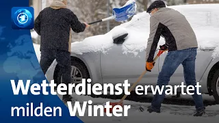 Winter in Deutschland: Wetterdienst erwartet milde Temperaturen