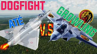 DOGFIGHT ATE vs GROWLING SIDEWINDER. DCS Mirage 2000 vs Mig29S