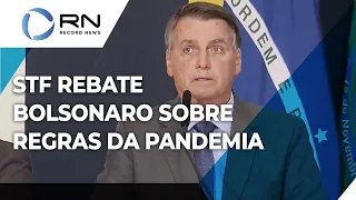 STF rebate Bolsonaro e diz que não proibiu governo de agir contra covid