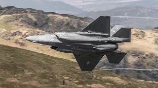 FIRST EVER USAF F35 MACH LOOP LOW LEVEL SORTIE 02/05/17