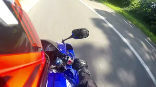 Honda cbr 600rr  on the street