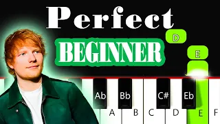 Perfect - Ed Sheeran | Easy PIANO TUTORIAL