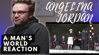 ANGELINA JORDAN - IT'S A MAN'S WORLD - LIVE | REACTION