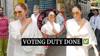 Kiara Advani Cast Her Vote