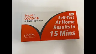 iHealth COVID-19 Antigen Rapid Test Unboxing!