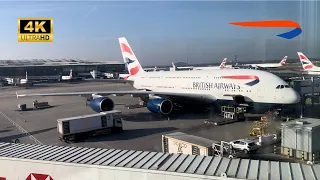 BRITISH AIRWAYS A380 BA269 (2023) Economy Class London Heathrow To Los Angeles  (4K)