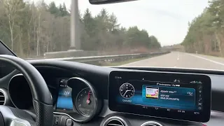 C400 AMG Topspeed drive ON German autobahn