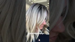 Multidimensional Icy Blonde Balayage! Best Blonde Balayage In NYC!! @muresalonnyc