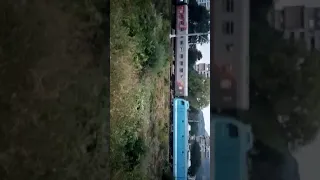Кисловодск--Адлер пассажирский поезд с электровозом ЭП1М #498