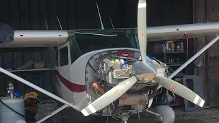 Abandoned Cessna 182 gets a new prop