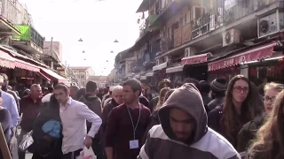 Virtual Tour - Crazy Jerusalem Market Walkthrough! (Before Shabbat)