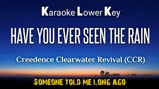 Have You Ever Seen The Rain~Creedence Clearwater Revival Karaoke Lower Key