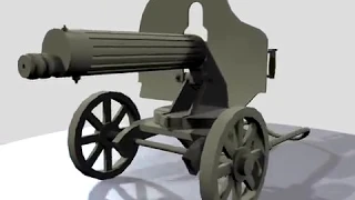 Пулемет Максим 3D модель