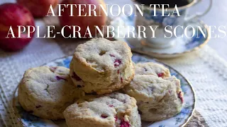 Afternoon Tea with Apple-Cranberry Scones