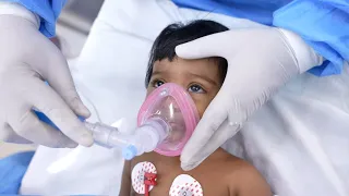 Crying Baby going under Pediatric Anesthesia