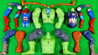 ASSEMBLE CAPTAIN AMERICA VS IRONMAN VS SIREN HEAD VS HULK SMASH AVENGERS SUPERHERO TOYS