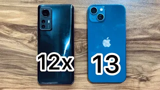 Xiaomi 12x vs iPhone 13