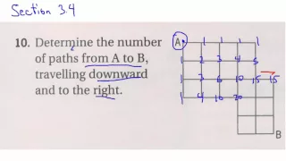 3.4 Q10 Applying Pascal's Method to a Path Problem