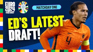 ED'S LATEST DRAFT! 😱 | SEVEN PENALTY TAKERS?! | UEFA EURO 2024 Fantasy Tips + Strategy