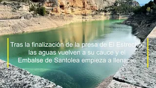 El Huergo y el embalse de Santolea