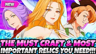 *THE MOST HELPFUL HOLY RELICS YOU NEED TO CRAFT NOW* DON'T WAIT, PRIORITIZE THESE! (7DS Grand Cross)