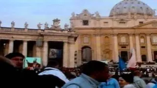 I make it into the Pope John Paul 2nd Funeral. St Peters, Vatican City