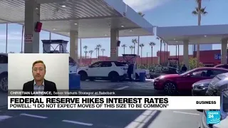US Federal Reserve hikes interest rates 0.75% to curb inflation • FRANCE 24 English